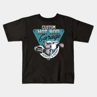 Hot rod garage Kids T-Shirt